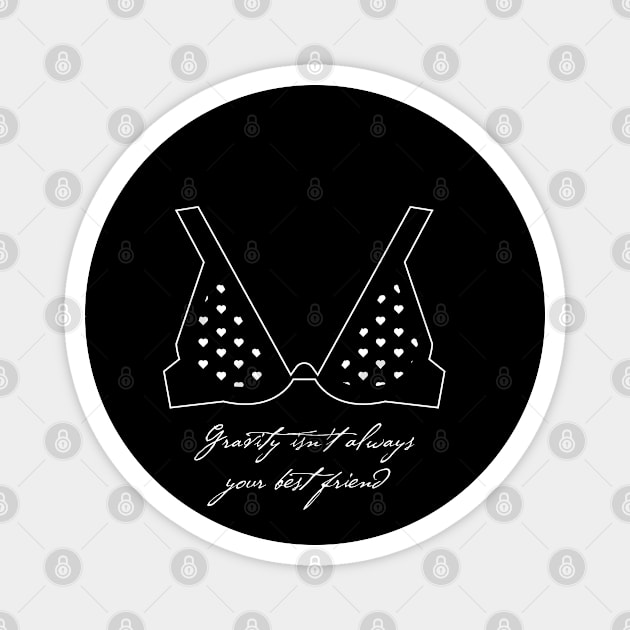 Delicate Bra Magnet by CatCoconut-Art